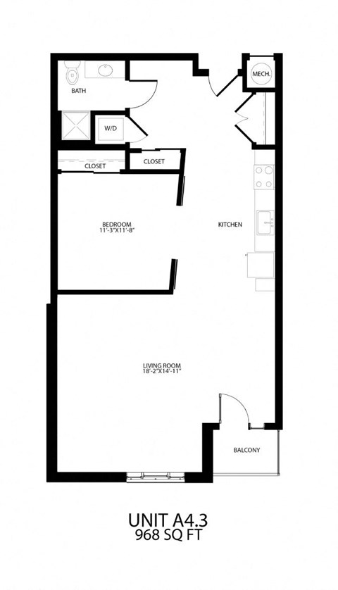 a floor plan of a house with an open floor plan and a staircase
